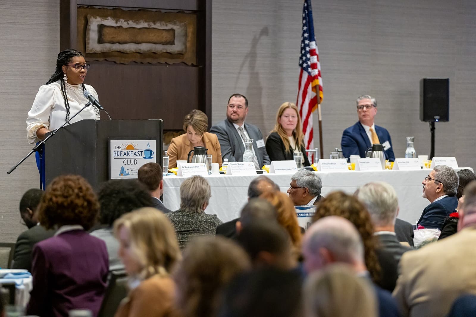 A chamber of commerce gathering