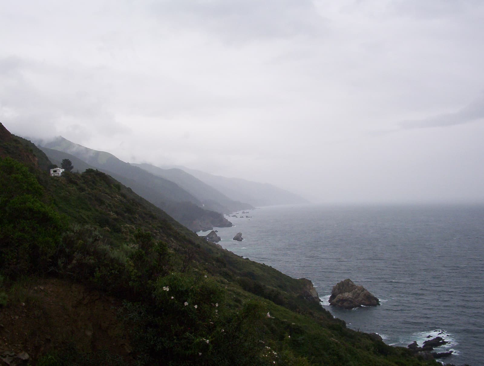 The Big Sur coast along Highway 1 in Monterey County