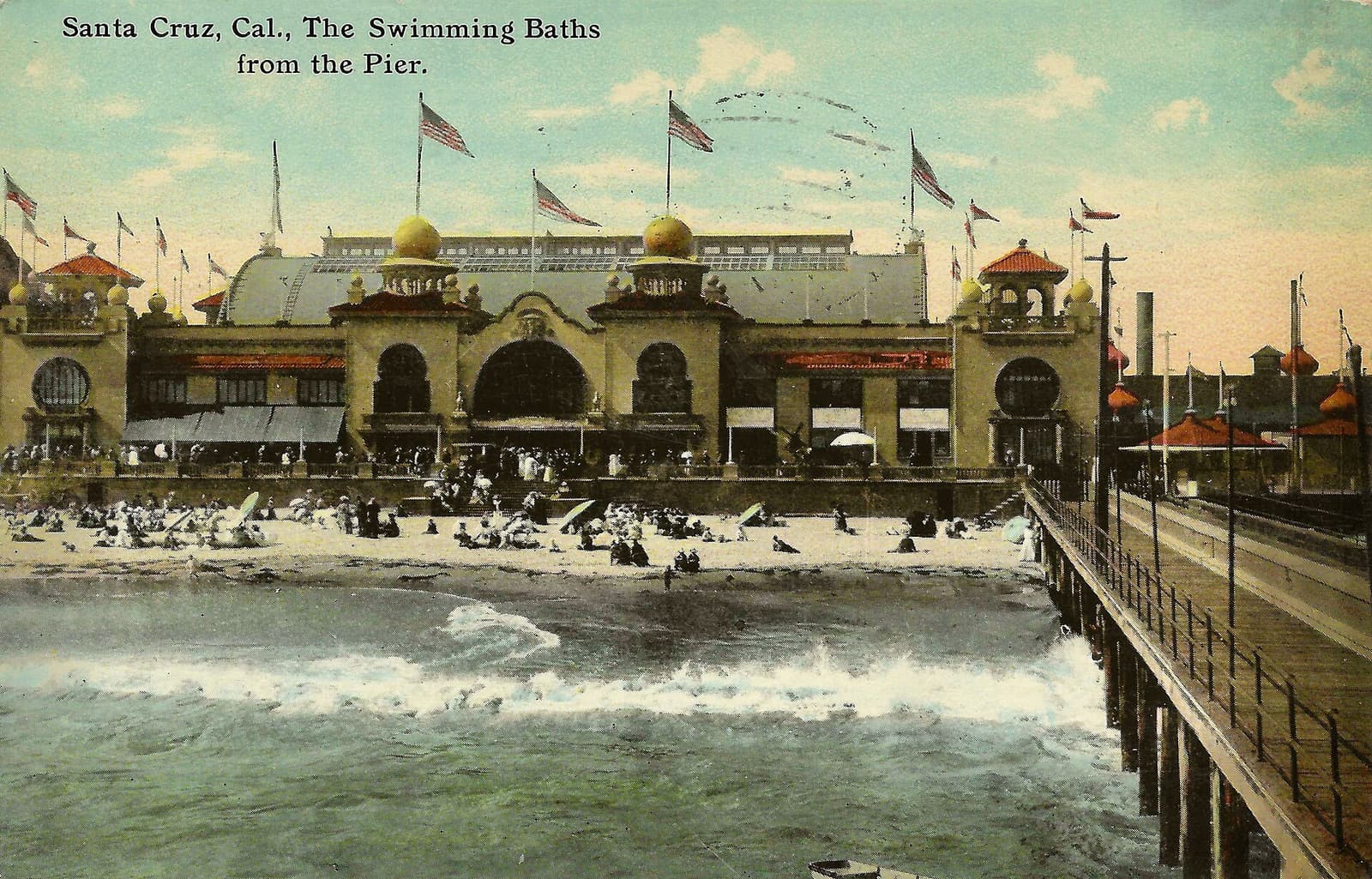 The Santa Cruz wharf and boardwalk